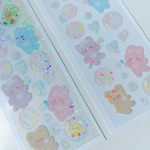 Rayeon Fancy / Soap Bubble Stickers - Clear Hologram 貼紙.