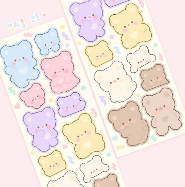 Rayeon Fancy / Colourful Cotton Sticker.