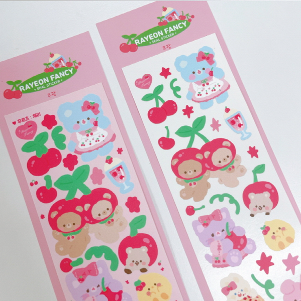 Rayeon Fancy / Fruit- Cherry Stickers.