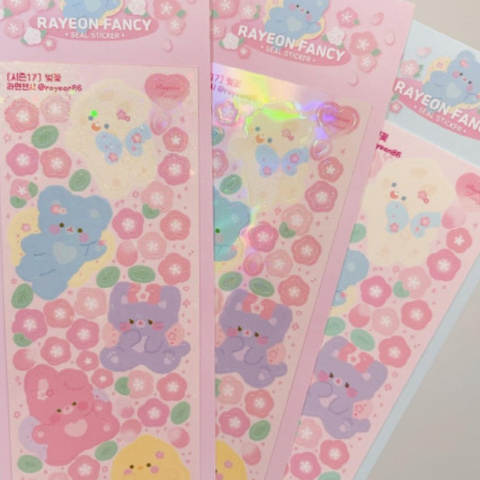 Rayeon Fancy /Cherry Blossom Sticker - White Pearl 貼紙