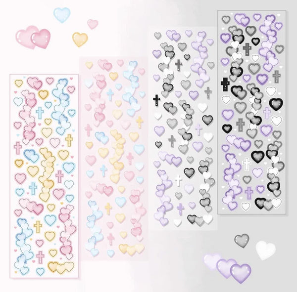 SHIROIOUCHI / Cutie Heart sticker 貼紙