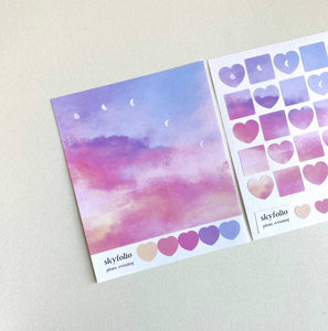 Skyfolio / plum evening stickers 貼紙