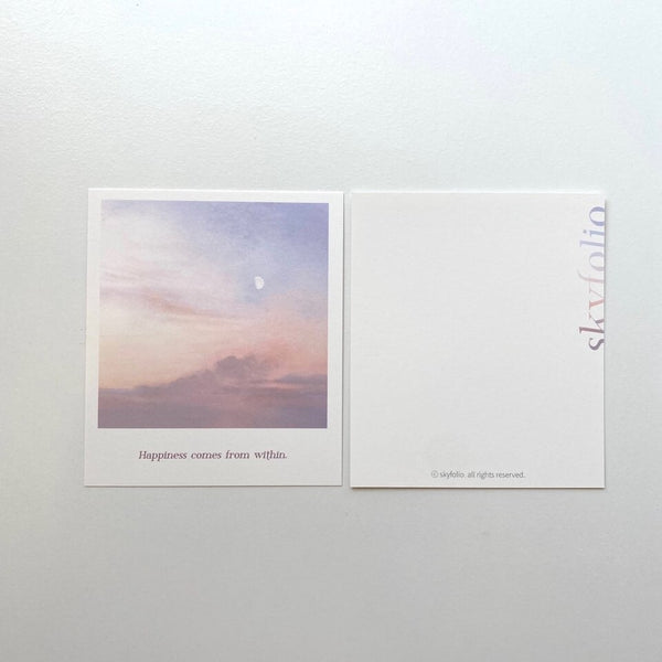 Skyfolio / pale purple - happiness card