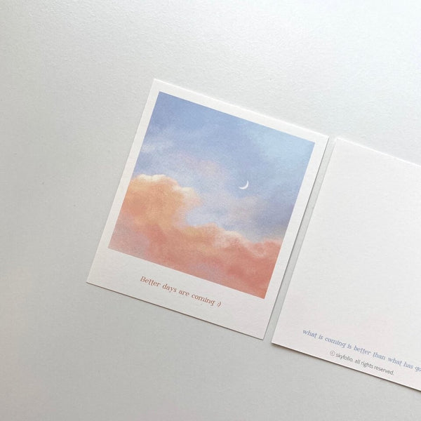 Skyfolio / coral cloud - better days card