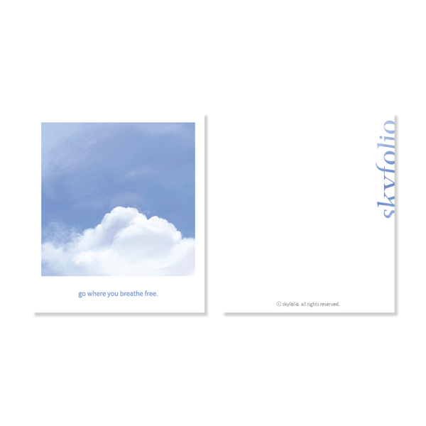 Skyfolio / fleecy cloud - free card