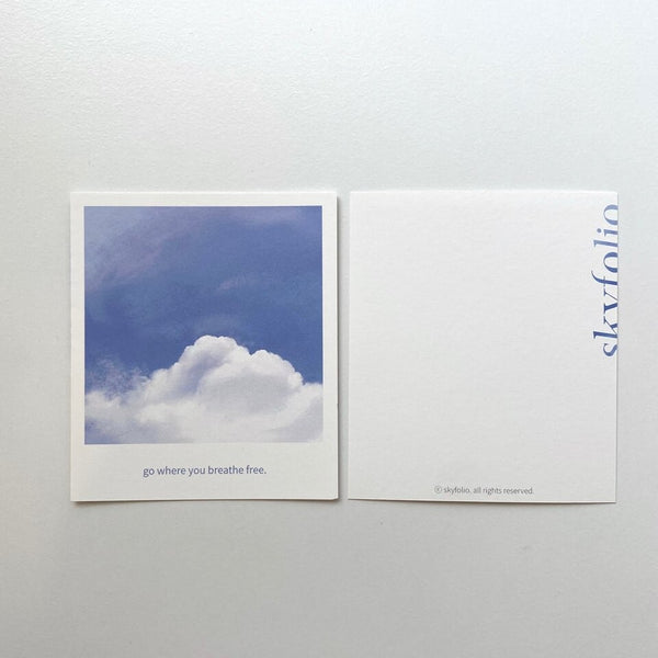 Skyfolio / fleecy cloud - free card