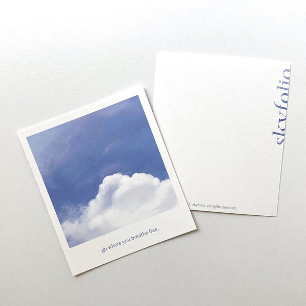 Skyfolio / fleecy cloud - free card