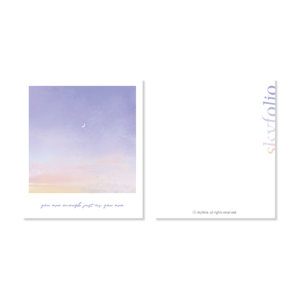 Skyfolio / purple sky - enough card