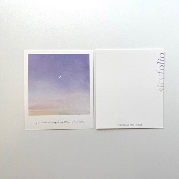 Skyfolio / purple sky - enough card