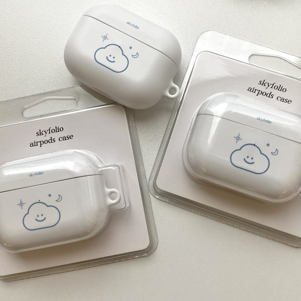 Skyfolio/ white cloud Airpods Case