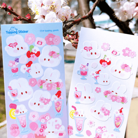 Topping Goods / Cherry Blossom Soda Topping Sticker 貼紙