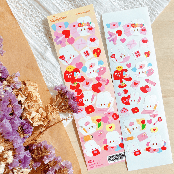 Topping Goods / Love letter topping stickers 貼紙