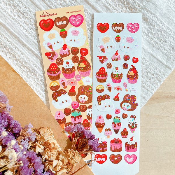 Topping Goods / Sweet chocolate topping stickers 貼紙