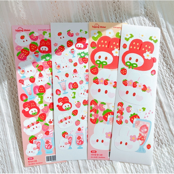 Topping Goods / Big Strawberry Topping sticker 貼紙