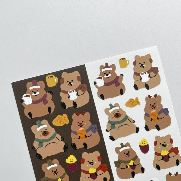 Young Forest / Quokka Yummy Winter stickers 貼紙