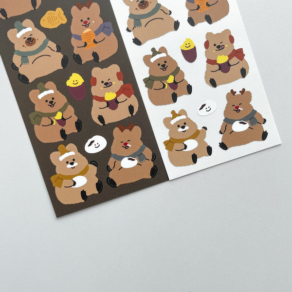 Young Forest / Quokka Yummy Winter stickers 貼紙