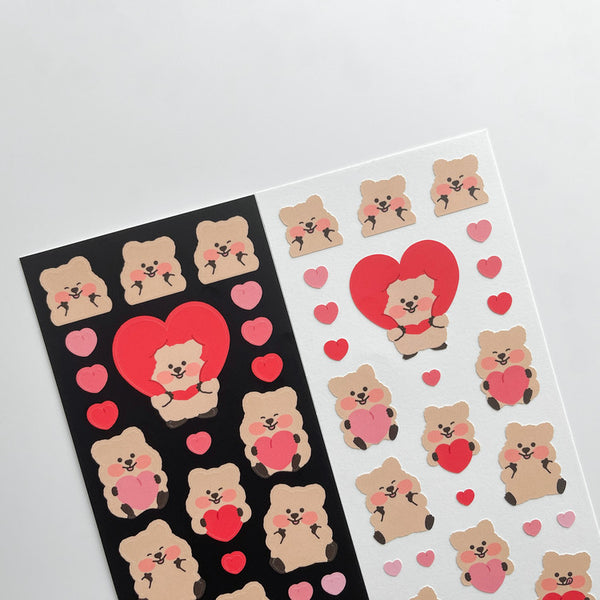 Young Forest / Heart Baby Quokka stickers 貼紙