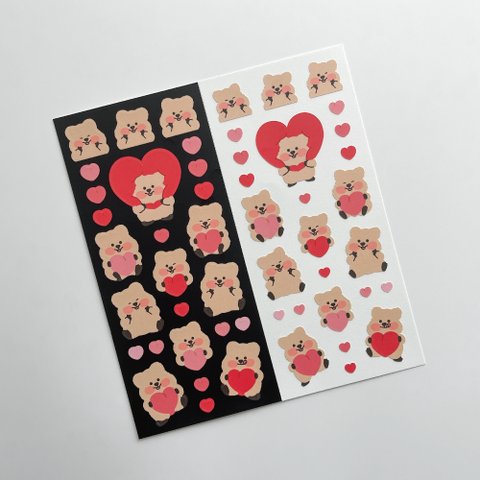 Young Forest / Heart Baby Quokka stickers 貼紙