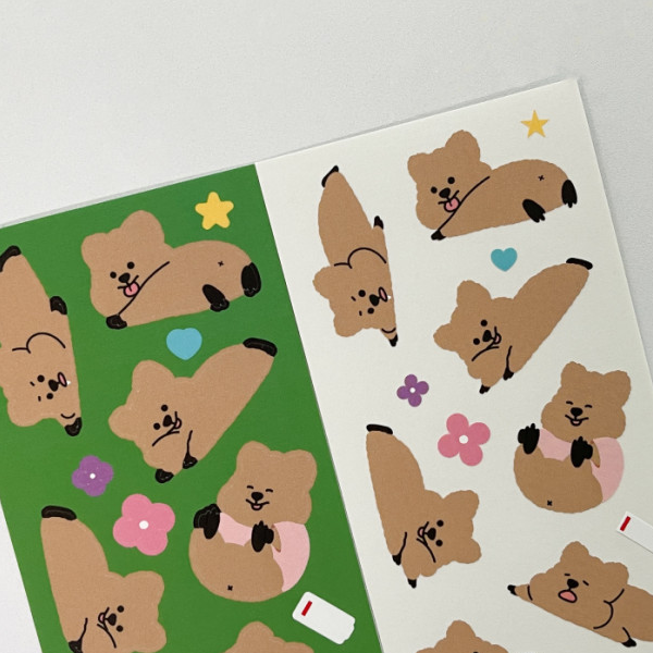 Young Forest/ Rolling around Quokka stickers 貼紙