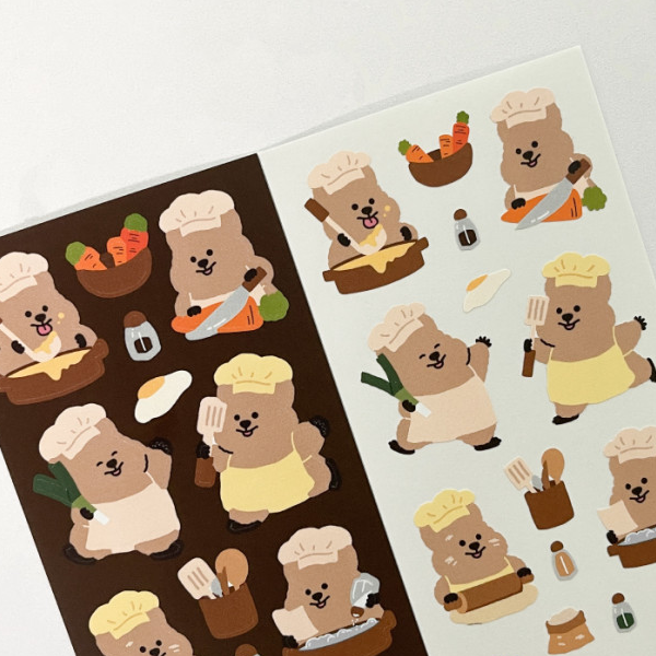 Young Forest/ Chef Quokka stickers 貼紙