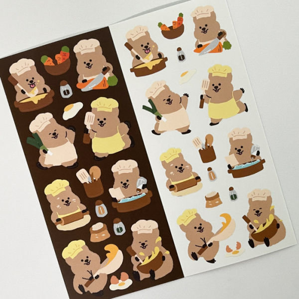 Young Forest/ Chef Quokka stickers 貼紙