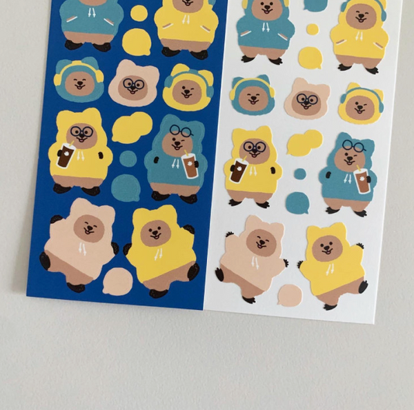 Young Forest / Hoodie Quokka stickers 貼紙