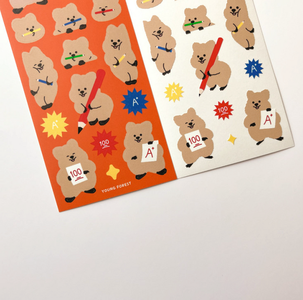 Young Forest / Study Quokka stickers 貼紙