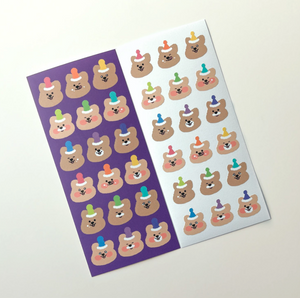 Young Forest / Cone Hat Quokka stickers 貼紙