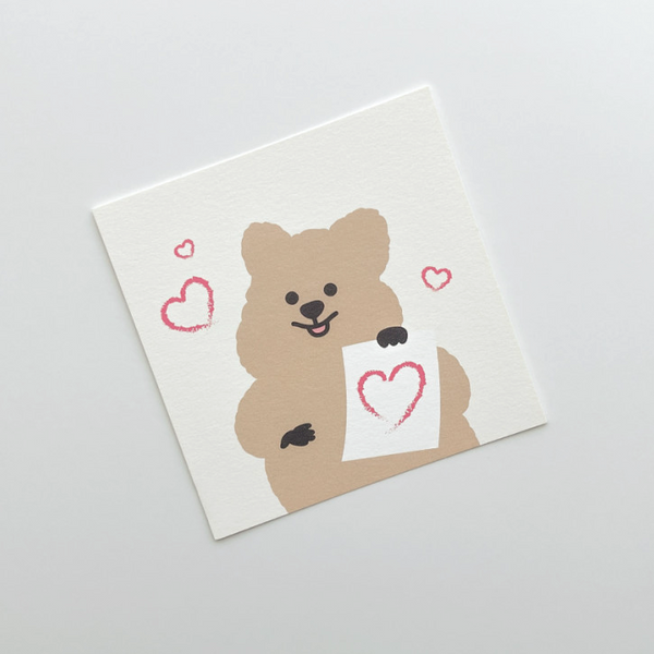 Young Forest / Quokka's Heart Card