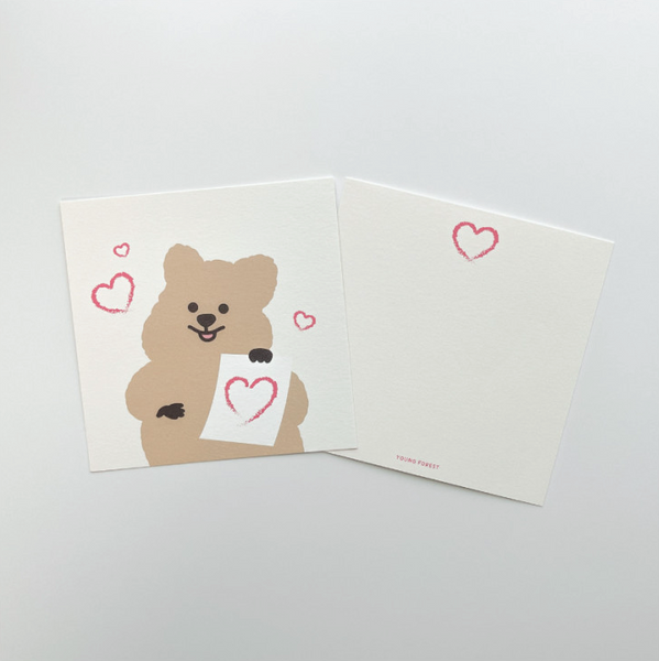 Young Forest / Quokka's Heart Card