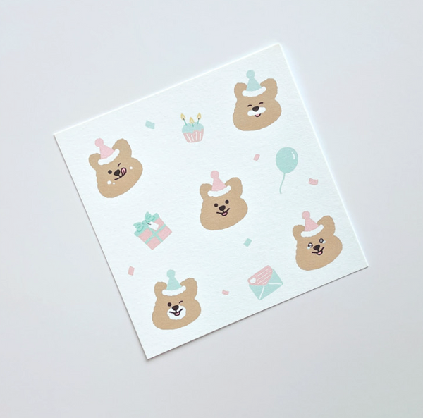 Young Forest / Cone Hat Quokka Card