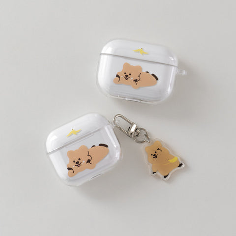 Young Forest / Banana Quokka Clear Airpods Case