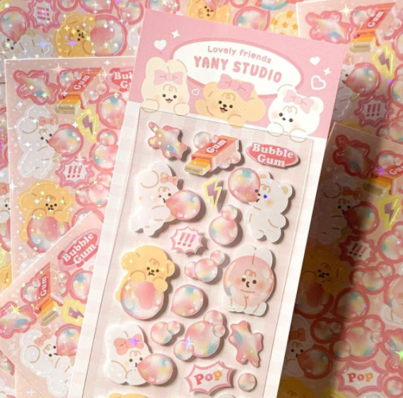 yany studio / Bubble Gum stickers 貼紙