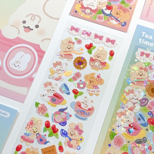 yany studio / Tea time stickers 貼紙