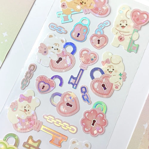 yany studio / Lock & Key stickers 貼紙