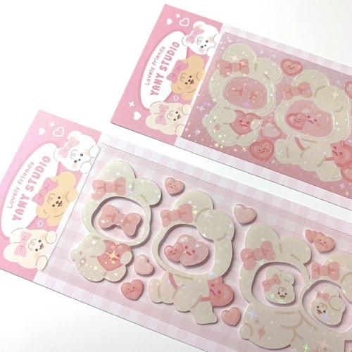 yany studio / Hug me frame stickers - Pink 貼紙