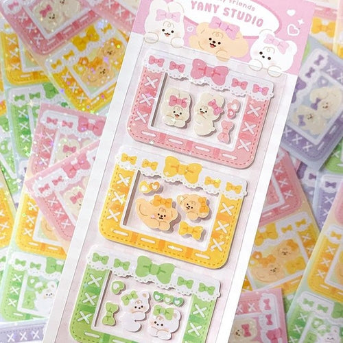 yany studio / Ribbon Frame stickers 貼紙