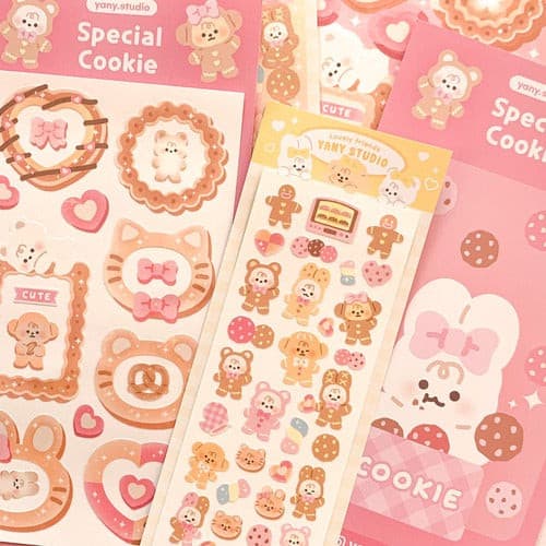 yany studio /  Cookie stickers 貼紙