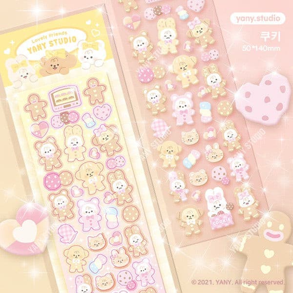 yany studio /  Cookie stickers 貼紙