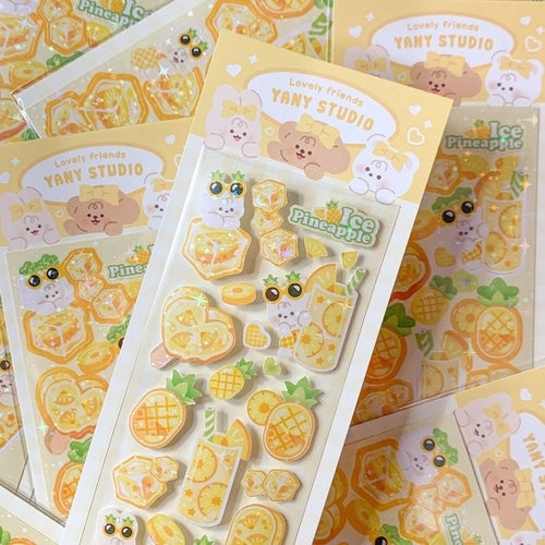 yany studio / Ice Pineapple stickers 貼紙