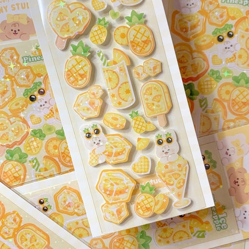 yany studio / Ice Pineapple stickers 貼紙