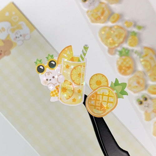 yany studio / Ice Pineapple stickers 貼紙