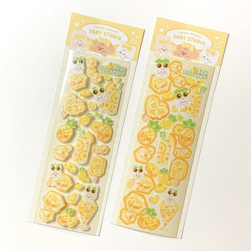 yany studio / Ice Pineapple stickers 貼紙