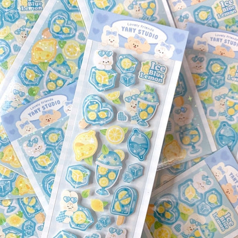 yany studio / Ice Blue Lemon stickers貼紙