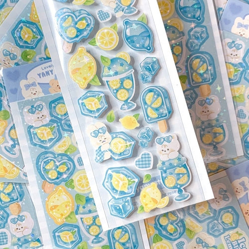 yany studio / Ice Blue Lemon stickers貼紙