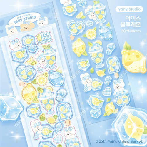 yany studio / Ice Blue Lemon stickers貼紙