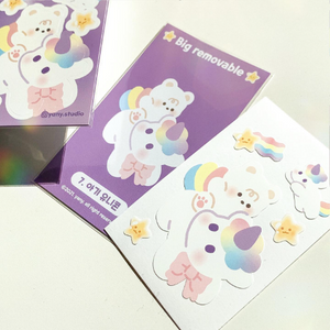 yany studio / Big removable stickers / Baby Unicorn