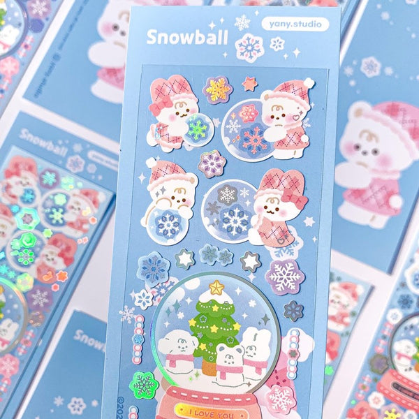 yany studio / Snowball stickers 貼紙