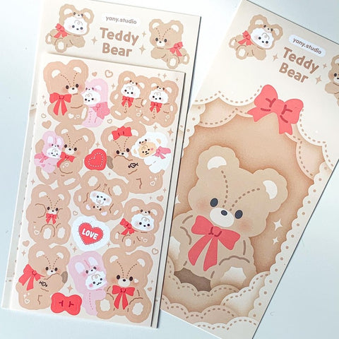 yany studio / Teddy Bear stickers  貼紙