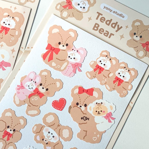 yany studio / Teddy Bear stickers  貼紙